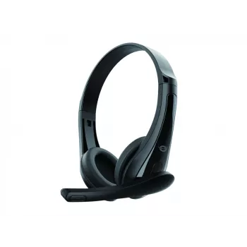 Cuffie con filo CONCEPTRONIC POLONA06B3T, stereo 3,5 mm, microfono con soppressione del rumore, supraurali, 20–20000 Hz, cavo 1,8 m, nero