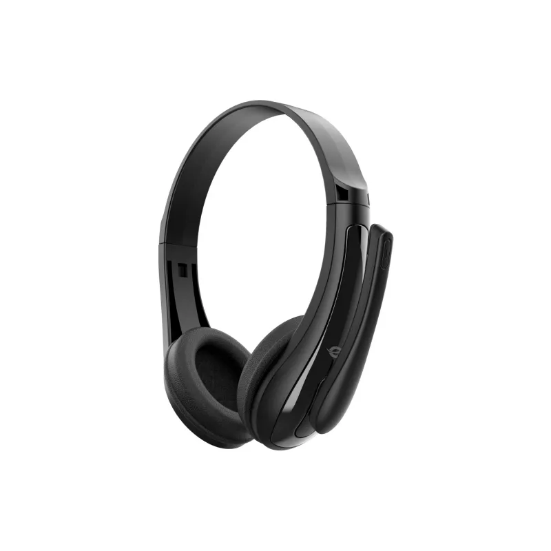 Cuffie con filo CONCEPTRONIC POLONA06B3T, stereo 3,5 mm, microfono con soppressione del rumore, supraurali, 20–20000 Hz, cavo 1,8 m, nero