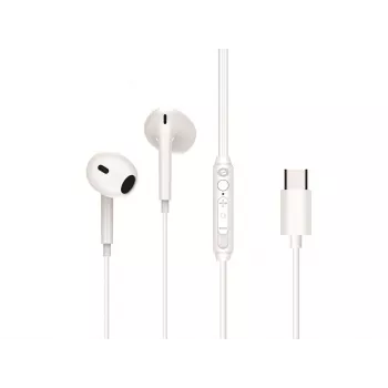Cuffie in-ear con filo CONCEPTRONIC BRENDAN02W USB-C, in-ear, 20–20000 Hz, cavo 1,2 m, bianco