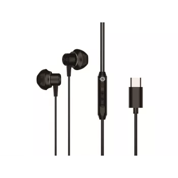 Cuffie in-ear con filo CONCEPTRONIC BRENDAN04B — USB-C, 20–20000 Hz, cavo 1,2 m, 14 g, nero