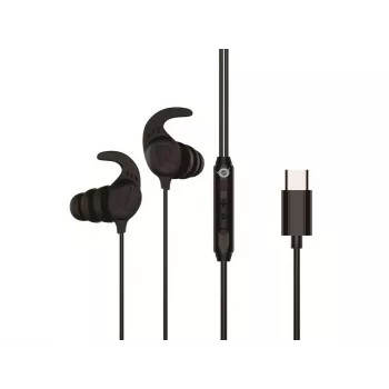 Cuffie in-ear con filo CONCEPTRONIC BRENDAN05B – USB-C, 20–20000 Hz, cavo 1,2 m, archetto (nero)