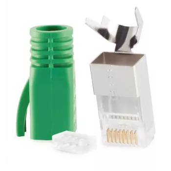 Connettore a innesto in filo RJ-45 ShiverPeaks 72067-G verde