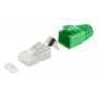 Connettore a innesto in filo RJ-45 ShiverPeaks 72067-G verde