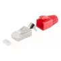 Connettore per cavo RJ-45 ShiverPeaks 72067-R rosso