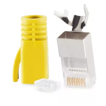 Connettore per cavo RJ-45 ShiverPeaks 72067-Y giallo