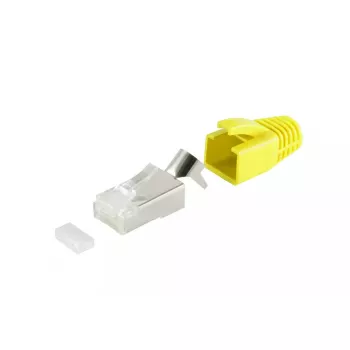 Connettore per cavo RJ-45 ShiverPeaks 72067-Y giallo
