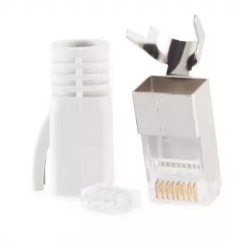 Connettore in filo RJ-45 ShiverPeaks 72067-W bianco
