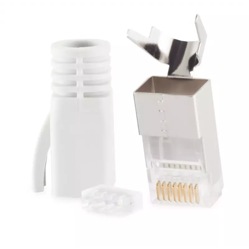 Connettore in filo RJ-45 ShiverPeaks 72067-W bianco