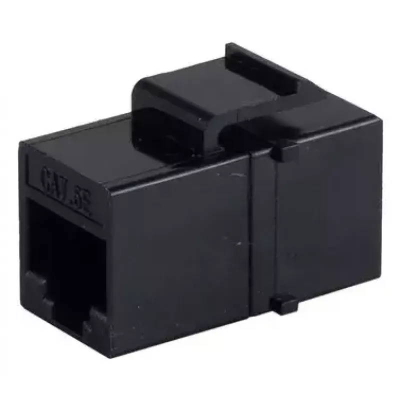 Modulo keystone ShiverPeaks S/CONN 08-10005 piatto nero RJ-45