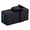 Modulo Keystone ShiverPeaks S/CONN 08-10041 piatto nero USB A