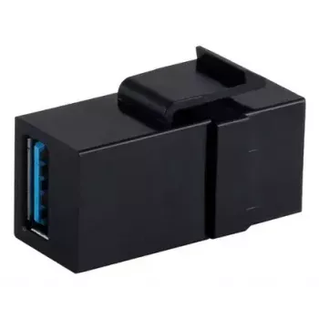 Modulo Keystone ShiverPeaks S/CONN 08-10041 piatto nero USB A