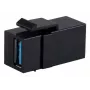 Modulo Keystone ShiverPeaks S/CONN 08-10041 piatto nero USB A