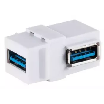 Modulo Keystone ShiverPeaks S/CONN 08-10042 angolare USB A bianco