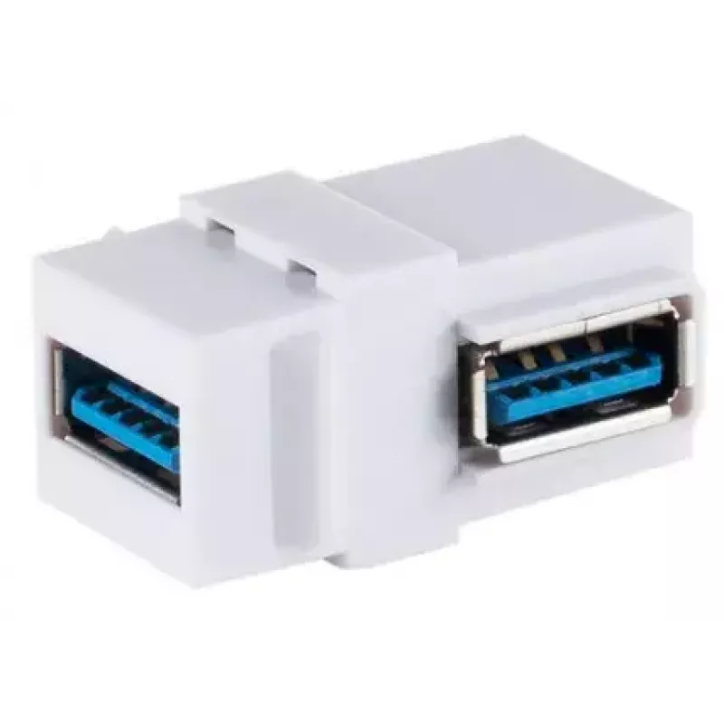 Modulo Keystone ShiverPeaks S/CONN 08-10042 angolare USB A bianco