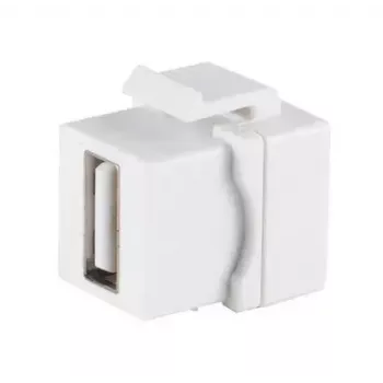 Modulo Keystone ShiverPeaks 08-10044 piatto bianco USB A