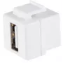 Modulo Keystone ShiverPeaks 08-10044 piatto bianco USB A