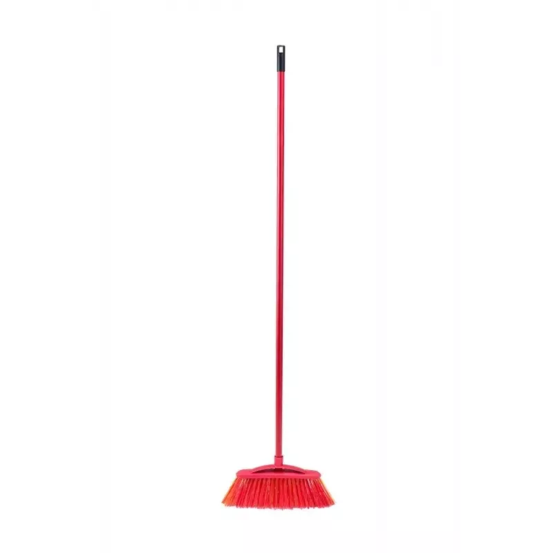 Scopa per esterni VILEDA modello 128763, setole dure, tecnopolimero, rossa
