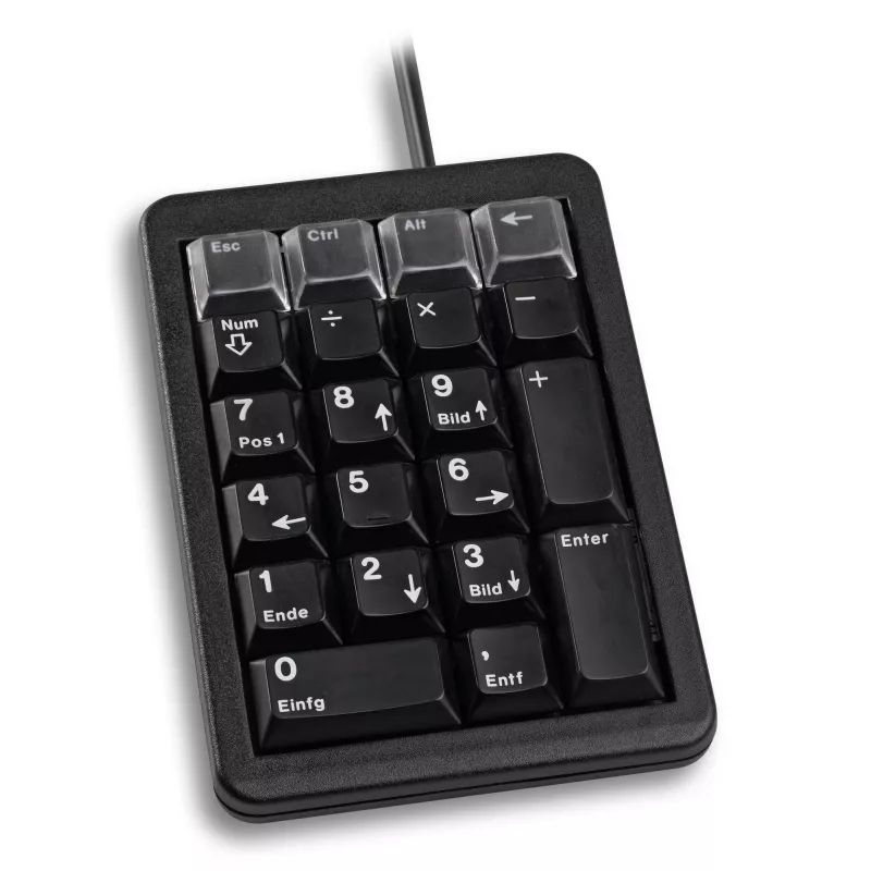 Tastierino numerico CHERRY G84-4700 con filo, USB, nero (UK/US), USB, 21, laptop/PC, 1,75 m, nero