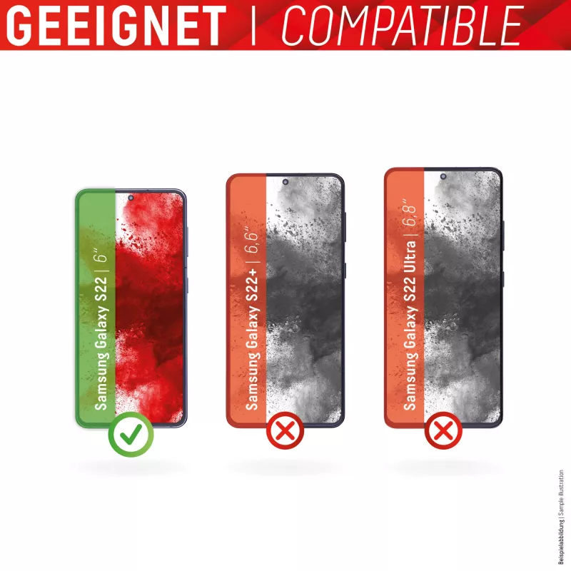 Displex Full Cover pellicola protettiva per display Samsung Galaxy S22 in vetro temperato
