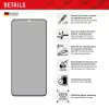 Privacy Screen Protector Displex (10H) per Samsung Galaxy S22/S23, cornice di montaggio Eco, filtro privacy