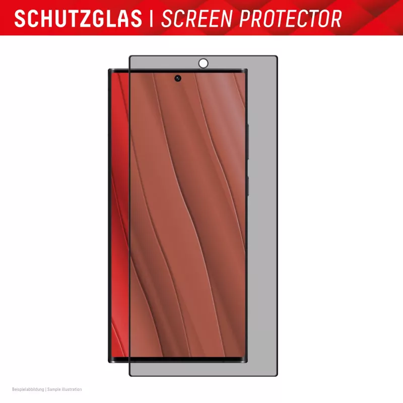 Privacy Screen Protector Displex (10H) per Samsung Galaxy S24 Ultra, Eco Mounting Frame, filtro privacy