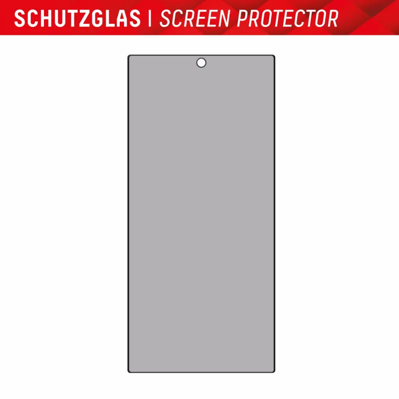 Privacy Screen Protector Displex (10H) per Samsung Galaxy S24 Ultra, Eco Mounting Frame, filtro privacy