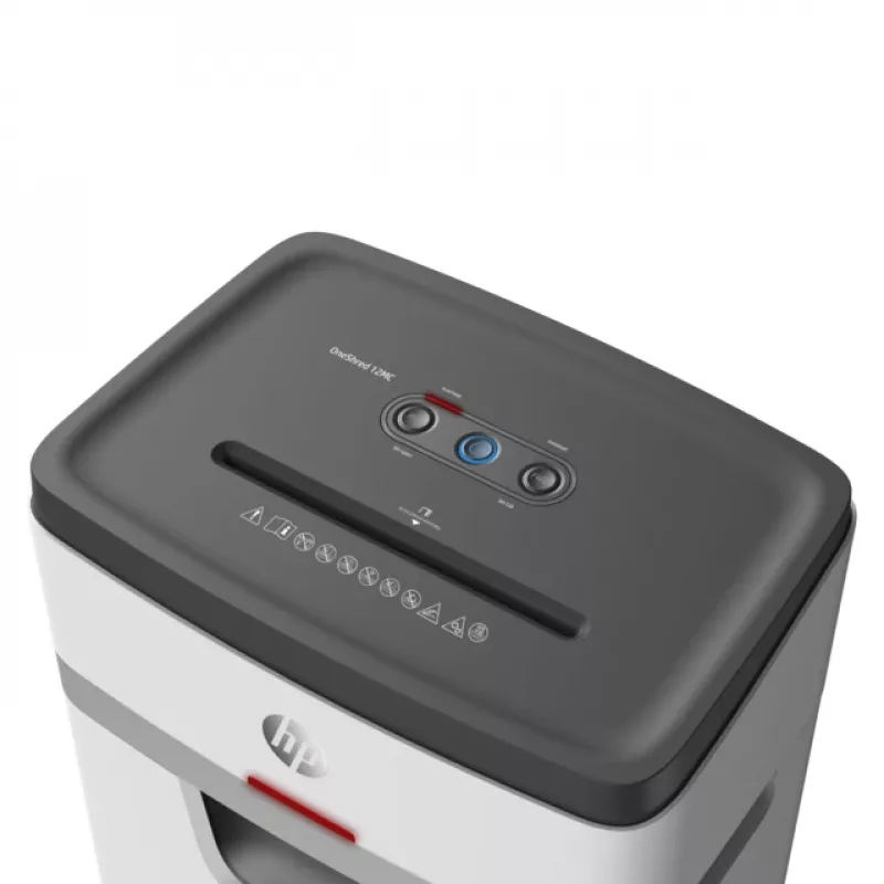 Distruggidocumenti HP OneShred 12MC taglio micro 2x15 mm 12 fogli 25 L 65 dB 220 mm bianco