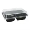 Papstar 96554 contenitore monouso per alimenti nero PET 227x178x45mm
