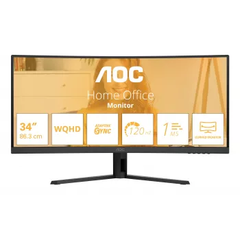 AOC B3 CU34B3E monitor per computer 86,4 cm (34 pollici) 3440 x 1440 Pixel Wide Quad HD LED nero