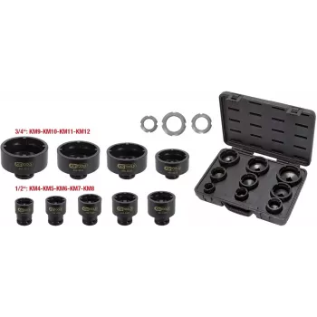 Set di chiavi a bussola KS Tools 450.5020 — 9 inserti a bussola, peso 7,82 kg