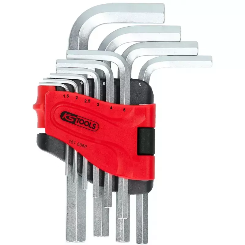 Set chiavi a brugola KS Tools 151.5080 10 pz.