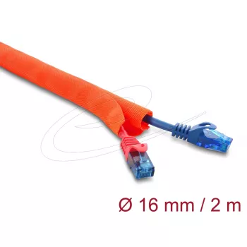 Guaina protettiva per cavi autochiudente DELOCK 2 m × 16 mm arancione