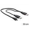 Cavo USB DeLOCK 83178 USB 2.0 0,3 m 2 x USB A nero