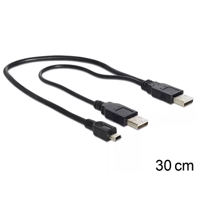 Cavo USB DeLOCK 83178 USB 2.0 0,3 m 2 x USB A nero
