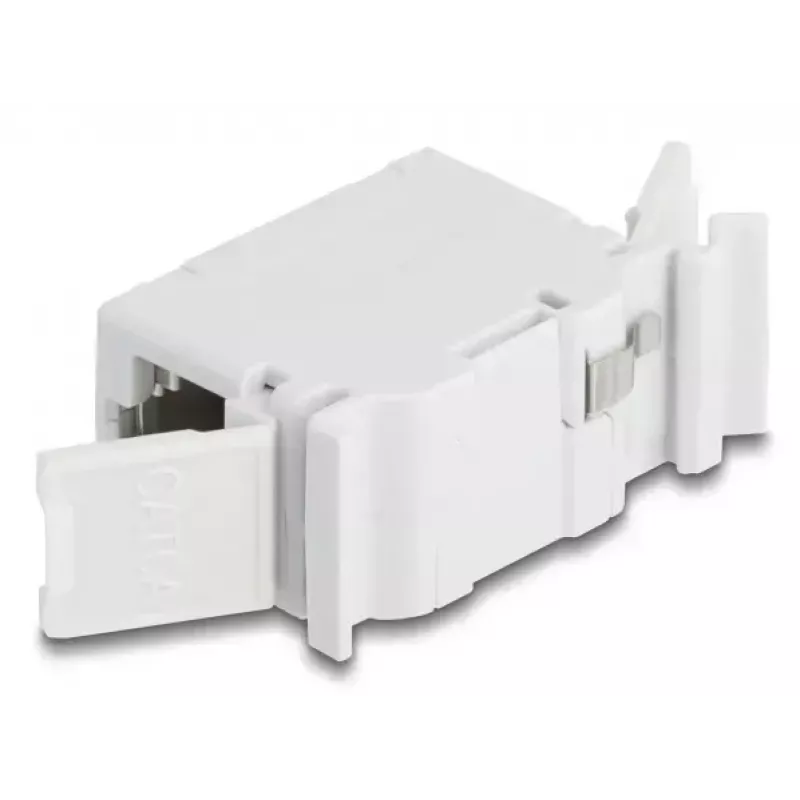 DeLOCK 90768 Modulo keystone piatto grigio RJ-45
