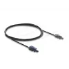 DELOCK 90999 Cavo in fibra ottica multimodale POF 2 m nero/grigio
