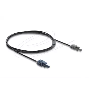DELOCK 90999 Cavo in fibra ottica multimodale POF 2 m nero/grigio