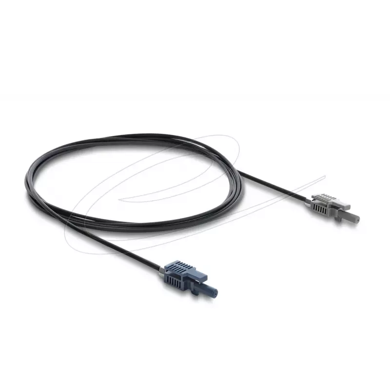 DELOCK 90999 Cavo in fibra ottica multimodale POF 2 m nero/grigio