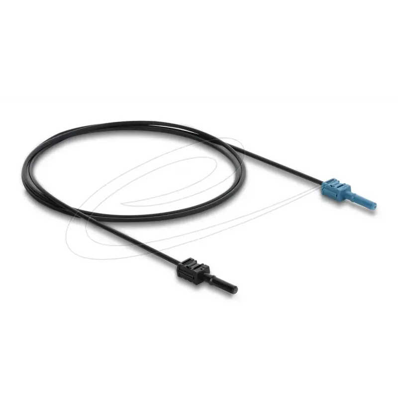 Adattatore in fibra ottica DELOCK 91023 multimodale, cavo in plastica POF 1,0 m, nero/blu