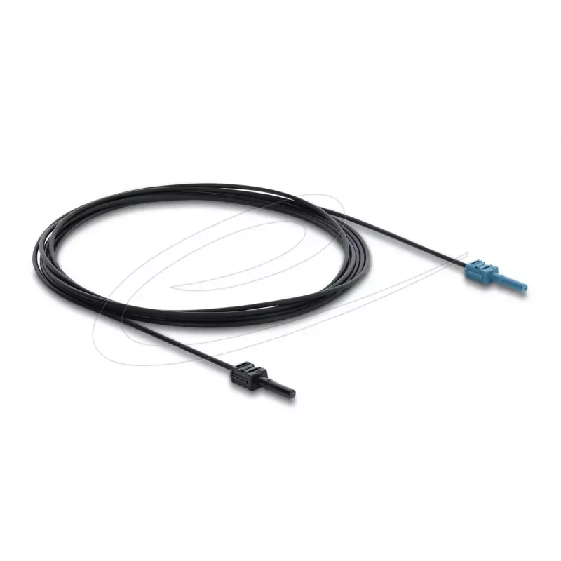 Cavo adattatore in fibra ottica DELOCK 91026, multimodale POF, 3 m, nero/blu, 1 pz.