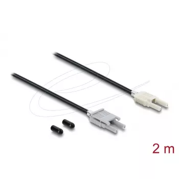 Cavo adattatore in fibra ottica DELOCK 91028 multimodale, 2 m, nero/grigio