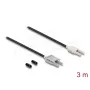 Cavo adattatore in fibra ottica DELOCK 91030, multimodale POF, 3 m, nero/grigio