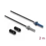 Cavo in fibra ottica DELOCK 91034, multimodale POF, 2 m, nero/grigio/blu