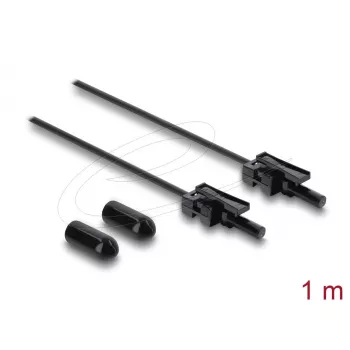 Adattatore in fibra ottica DELOCK 91036 multimodale, nero, cavo 100 cm, 1 pz.