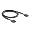 DELOCK Cavo patch servo in fibra ottica POF in plastica ST su ST 1 m, nero