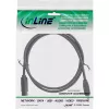 InLine Cavo FireWire 400 su 800 1394b (connettore maschio 4/9-Pin, 1,8 m), nero