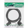 InLine Cavo di alimentazione, CEE 7/7 angolato / 3 poli IEC C13 angolato a sinistra, nero, 1,8 m