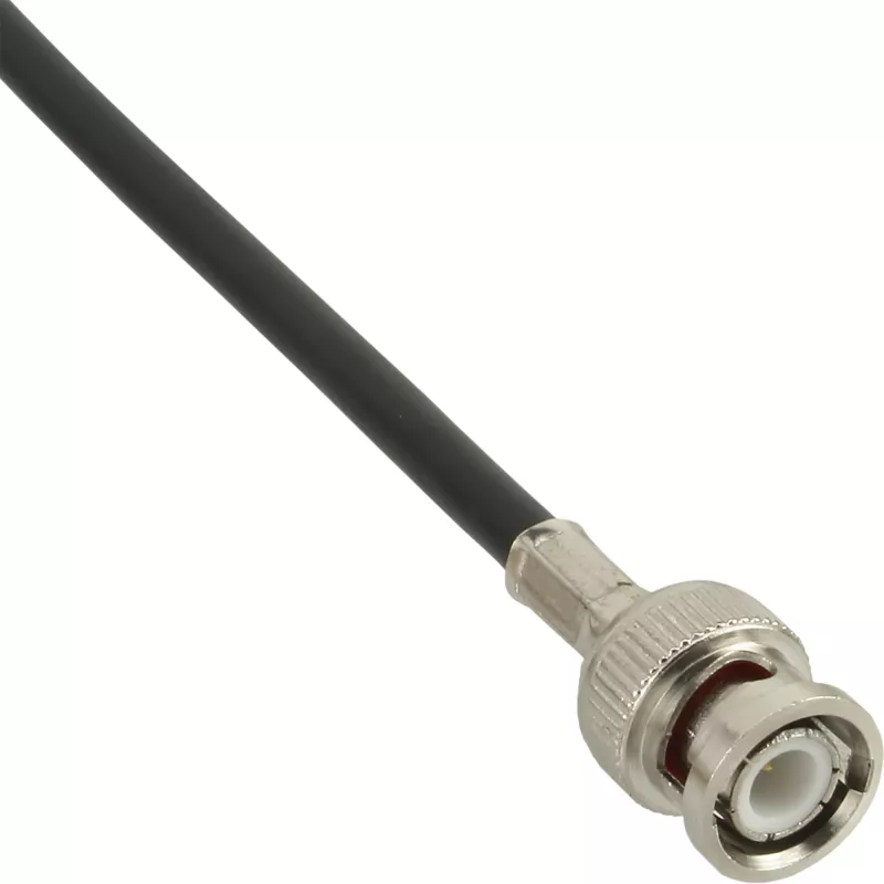 InLine Connettore maschio BNC a crimpare per cavi video RG59, bronzo, 7 g, 70 mm, 123 mm, 15 mm, 9 g