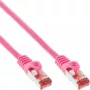 InLine Cavo patch S/FTP PiMF Cat.6 250MHz PVC rame rosa 0,25 m