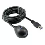 InLine Cavo USB 3.2 Gen.1 USB Type-A M / A F + alimentazione, con supporto, nero, 2 m